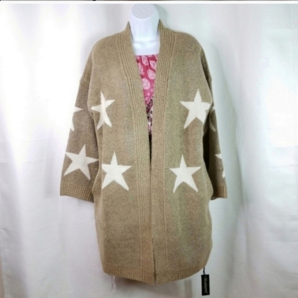 Blank NYC Stars Open Front Cardigan Size Small - Picture 3 of 8